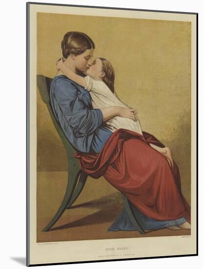 Good Night-Auguste Toulmouche-Mounted Giclee Print