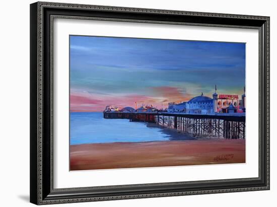 Good Old Brighton Pier East Sussex United Kingdom-Markus Bleichner-Framed Art Print