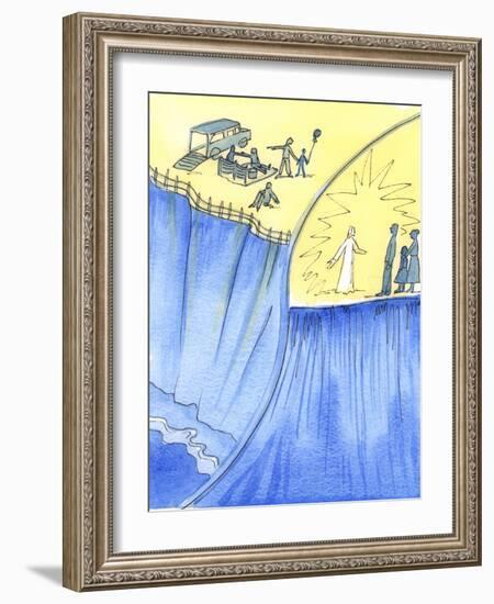 Good Parents Offer Warnings about the Dangers their Children Must Avoid If They Wish to Remain Safe-Elizabeth Wang-Framed Giclee Print