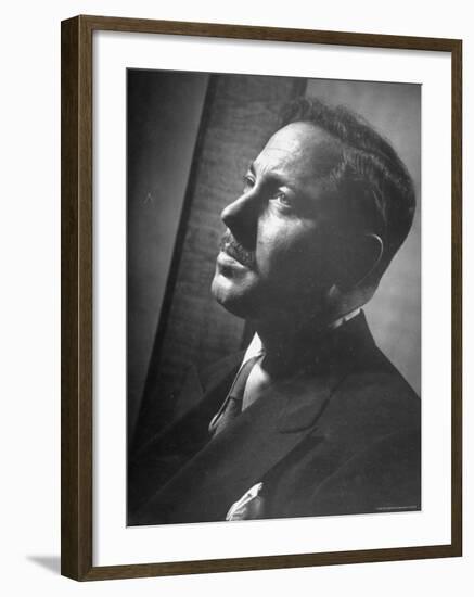 Good Portrait of Author and Playwright Tennessee Williams-W^ Eugene Smith-Framed Premium Photographic Print