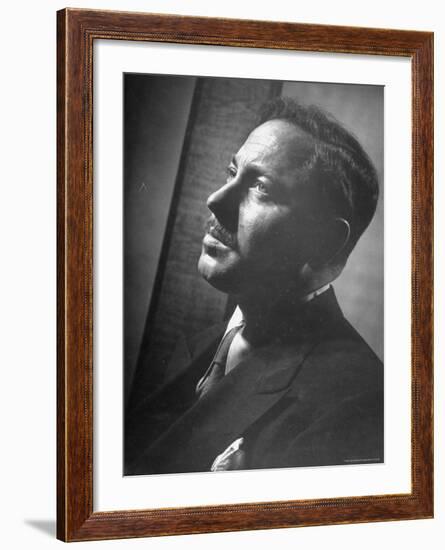 Good Portrait of Author and Playwright Tennessee Williams-W^ Eugene Smith-Framed Premium Photographic Print
