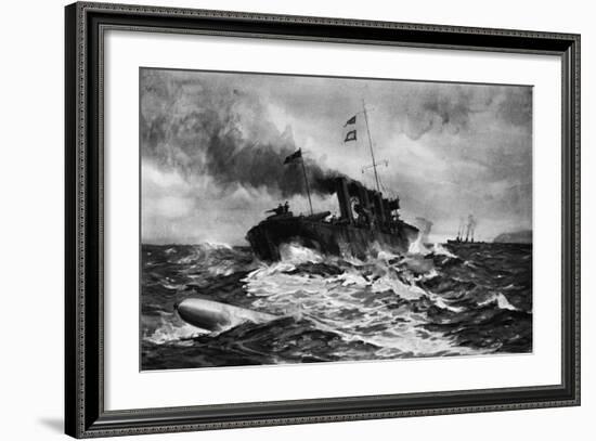 Good Steermanship the Navy's Best Defence Against Under-Water Craft-null-Framed Giclee Print