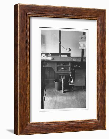 Good Still Life of Old Fashioned Desk Still in Use in Law Offices, Banks, and Commercial Firms-Walker Evans-Framed Photographic Print