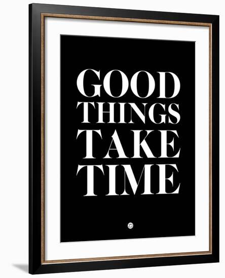 Good Things Take Time 1-NaxArt-Framed Art Print