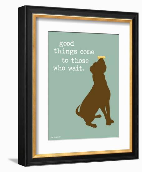 Good Things-Dog is Good-Framed Premium Giclee Print