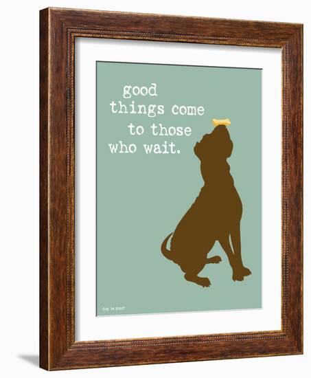 Good Things-Dog is Good-Framed Art Print