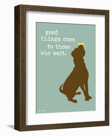 Good Things-Dog is Good-Framed Art Print