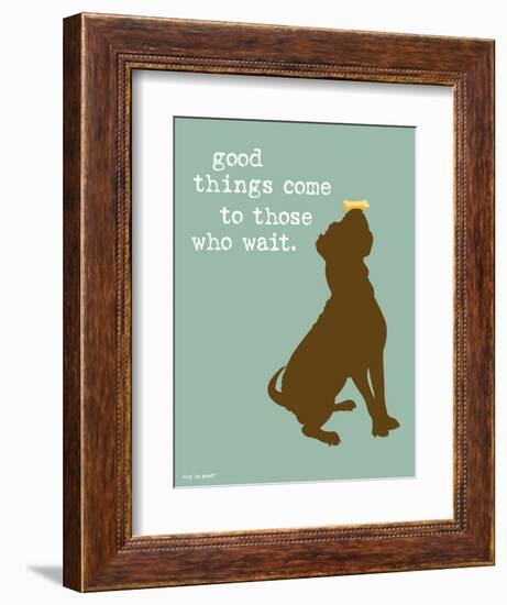 Good Things-Dog is Good-Framed Art Print