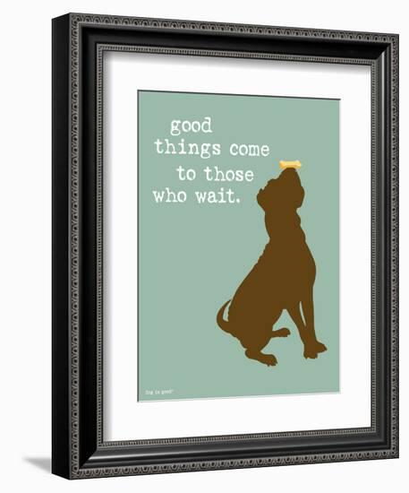 Good Things-Dog is Good-Framed Art Print