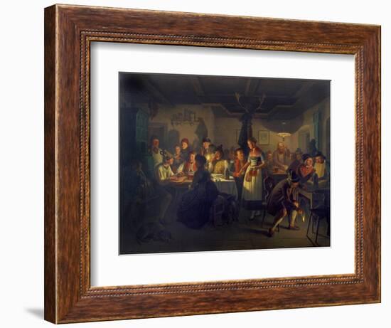 Good Time During an Evening in a Bavarian Inn, 1861-Moritz Von Schwind-Framed Giclee Print