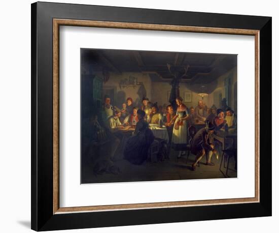 Good Time During an Evening in a Bavarian Inn, 1861-Moritz Von Schwind-Framed Giclee Print