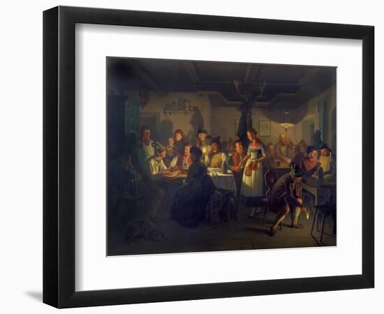 Good Time During an Evening in a Bavarian Inn, 1861-Moritz Von Schwind-Framed Giclee Print