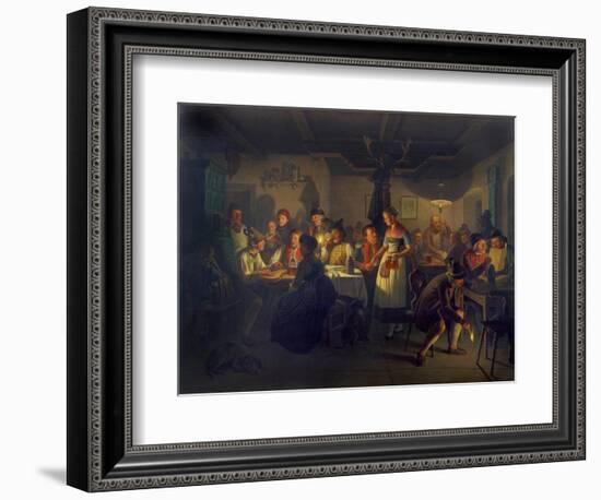 Good Time During an Evening in a Bavarian Inn, 1861-Moritz Von Schwind-Framed Giclee Print