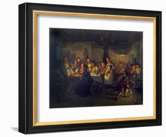 Good Time During an Evening in a Bavarian Inn, 1861-Moritz Von Schwind-Framed Giclee Print