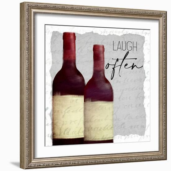 Good Times Wine 2-Kimberly Allen-Framed Art Print