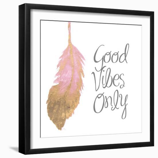 Good Vibes And Smiles II-Elizabeth Medley-Framed Art Print