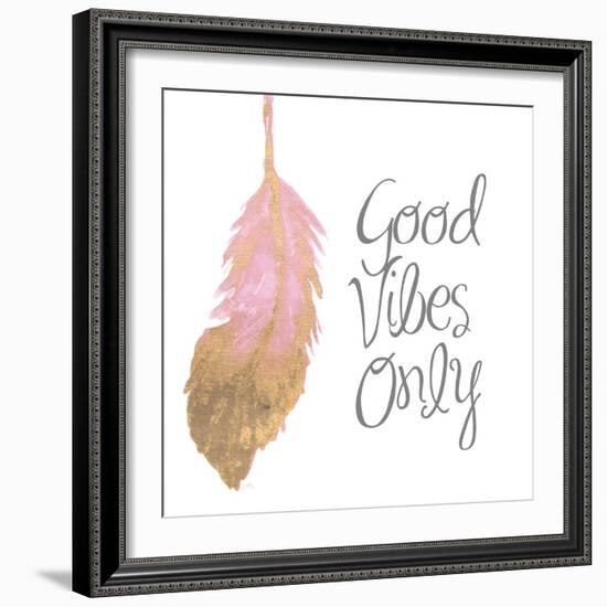 Good Vibes And Smiles II-Elizabeth Medley-Framed Art Print