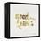 Good Vibes - Gold Ink-Cat Coquillette-Framed Premier Image Canvas