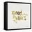 Good Vibes - Gold Ink-Cat Coquillette-Framed Premier Image Canvas