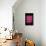 Good Vibes Only - Pink Neon-null-Art Print displayed on a wall