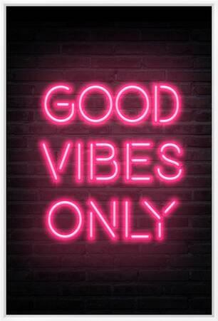 Good Vibes Only - Pink Neon' Art Print | Art.com