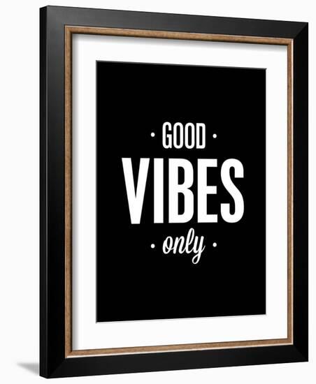 Good Vibes Only-Brett Wilson-Framed Art Print