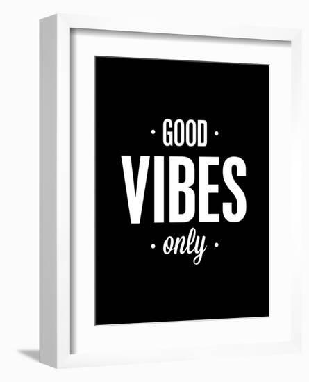 Good Vibes Only-Brett Wilson-Framed Art Print