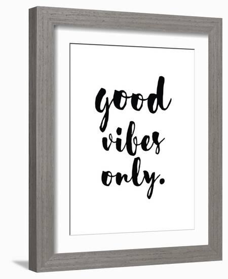 Good Vibes Only-Pop Monica-Framed Art Print