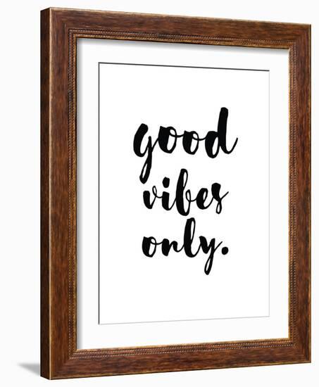 Good Vibes Only-Pop Monica-Framed Art Print