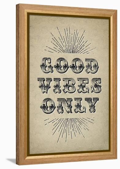 Good Vibes Only-null-Framed Stretched Canvas