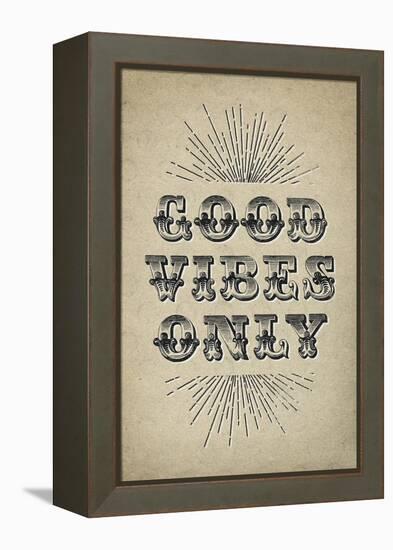 Good Vibes Only-null-Framed Stretched Canvas