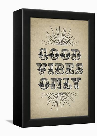 Good Vibes Only-null-Framed Stretched Canvas