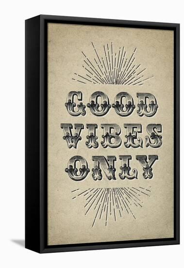 Good Vibes Only-null-Framed Stretched Canvas