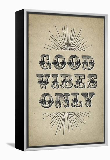 Good Vibes Only-null-Framed Stretched Canvas