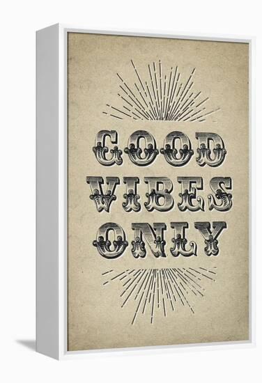Good Vibes Only-null-Framed Stretched Canvas
