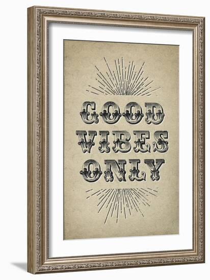 Good Vibes Only-null-Framed Premium Giclee Print