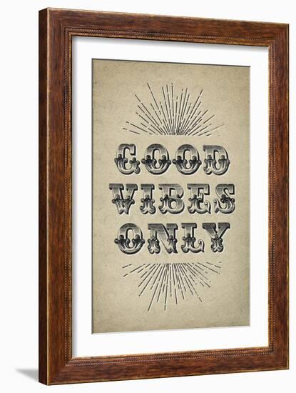 Good Vibes Only-null-Framed Premium Giclee Print