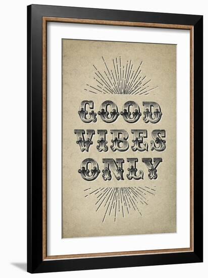 Good Vibes Only-null-Framed Premium Giclee Print