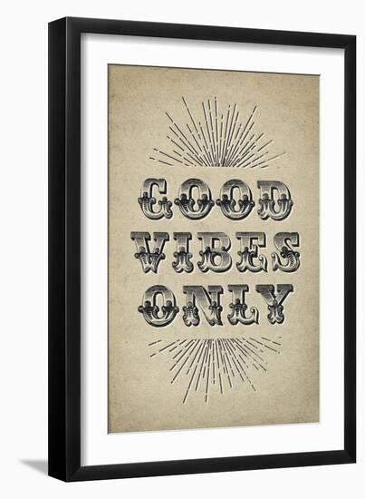 Good Vibes Only-null-Framed Premium Giclee Print