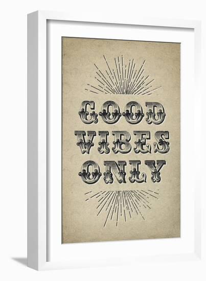 Good Vibes Only-null-Framed Premium Giclee Print