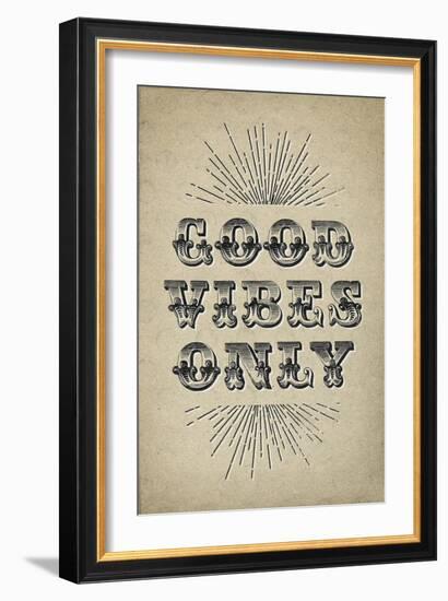 Good Vibes Only-null-Framed Premium Giclee Print