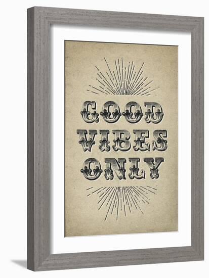 Good Vibes Only-null-Framed Art Print