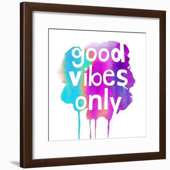 Good Vibes Only-Bella Dos Santos-Framed Art Print