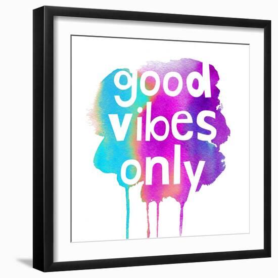 Good Vibes Only-Bella Dos Santos-Framed Art Print