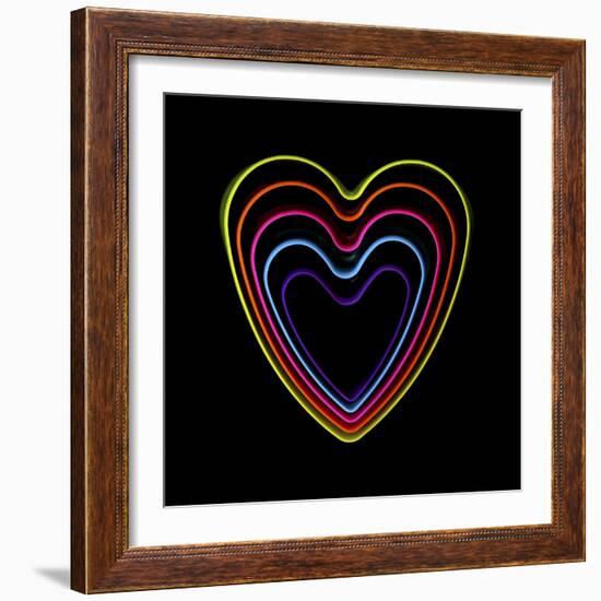 Good Vibrations - Hearts-Magda Indigo-Framed Photographic Print