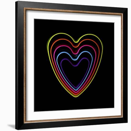 Good Vibrations - Hearts-Magda Indigo-Framed Photographic Print