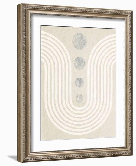 Good Vibrations II Neutral-Moira Hershey-Framed Art Print