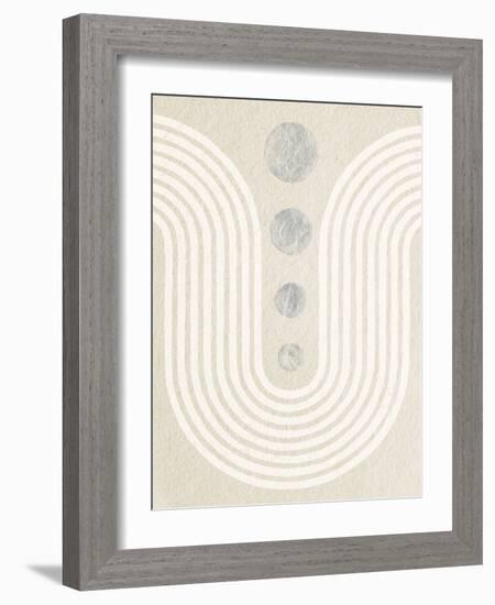 Good Vibrations II Neutral-Moira Hershey-Framed Art Print