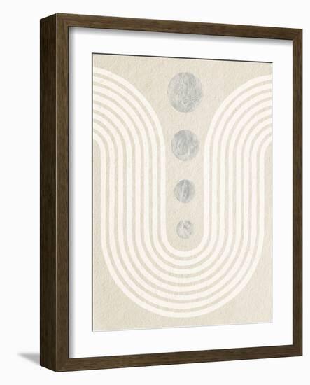 Good Vibrations II Neutral-Moira Hershey-Framed Art Print