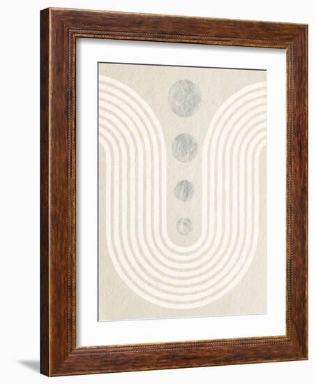 Good Vibrations II Neutral-Moira Hershey-Framed Art Print